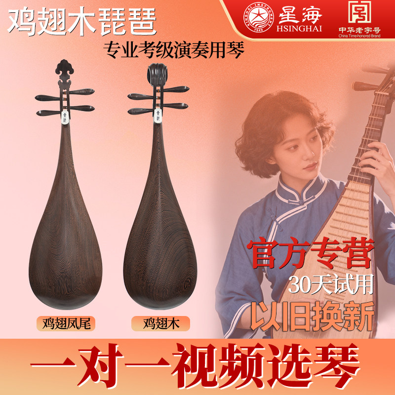 【以旧换新】星海鸡翅木琵琶专业演奏考级初学凤尾抛光琵琶8915