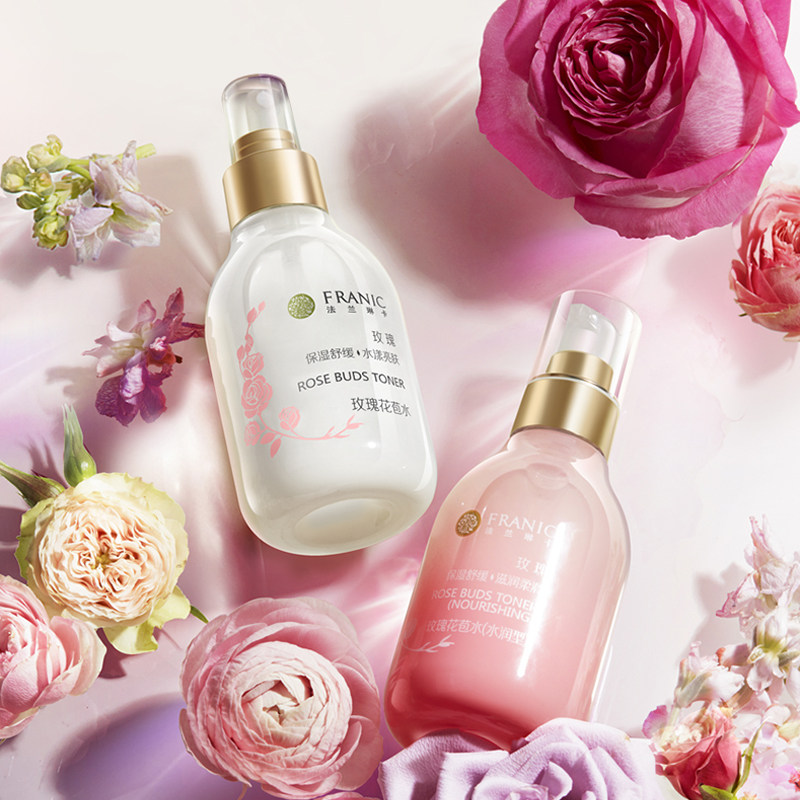 法兰琳卡玫瑰花苞水补水保湿控油喷雾提亮爽肤水化妆水正品旗舰店