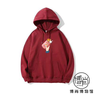 王一博肖战兔子连帽卫衣定制
