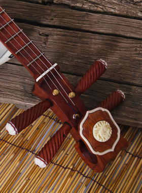 酸枝奥氏黄檀木中阮乐器初学入门考级学生民乐社团赠配件D8514ZRT