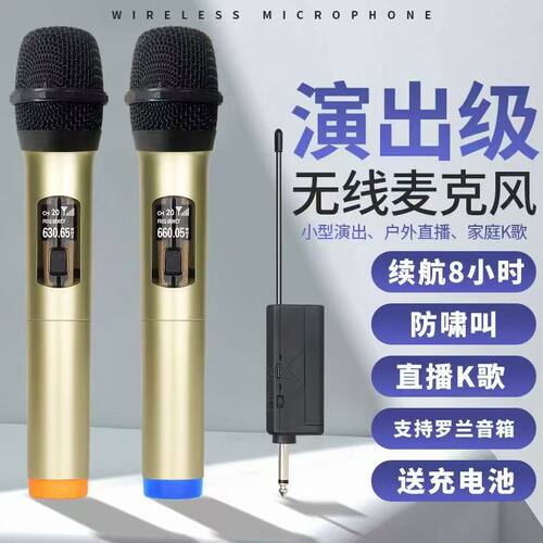BTES家用无线KTV麦克风