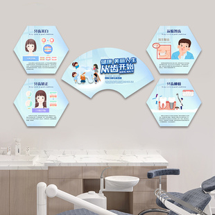 牙科装饰画口腔科背景墙壁画宣传海报图墙贴牙科医院口腔诊室挂画