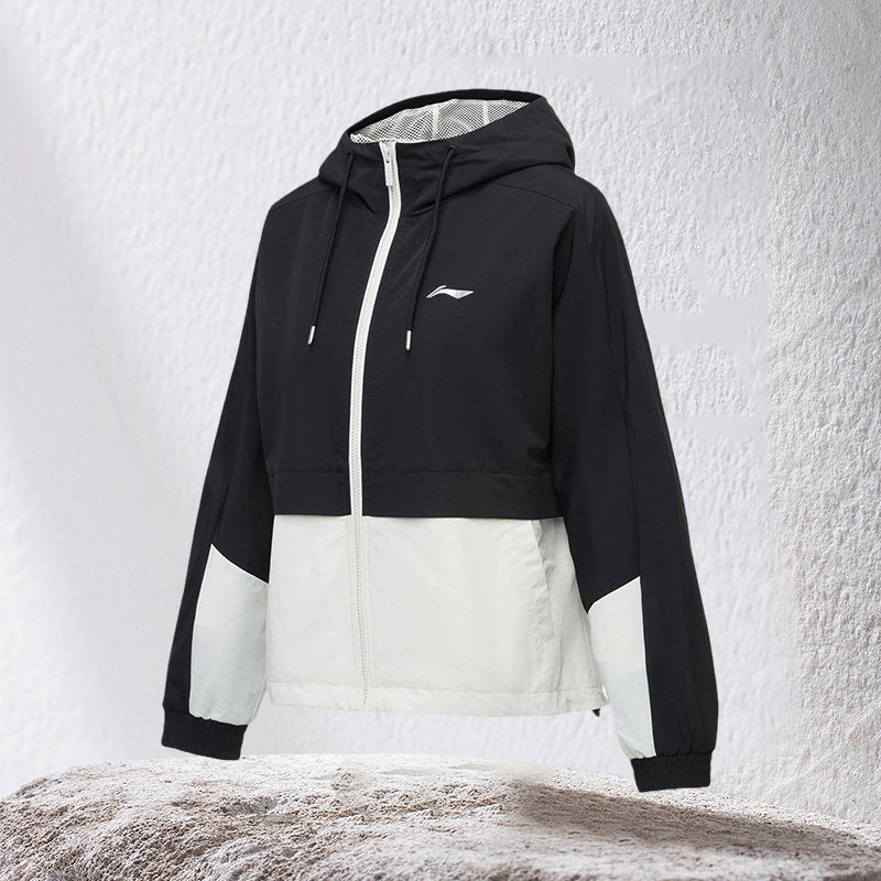 李宁正品运动休闲风衣春新款训练开衫长袖外套连帽女上衣AFDR012,运动服/休闲服装,运动茄克/外套,淘宝优惠券,粉丝福利购,淘宝优惠卷