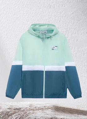 LI-NING李宁肖战同款男子连帽宽松运动风衣梭织外套AFDS309-4