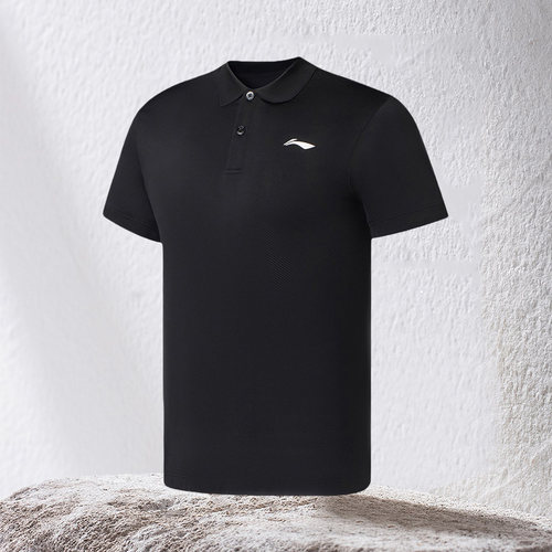 正品 李宁夏季款男子短袖宽松 POLO衫 APLS073