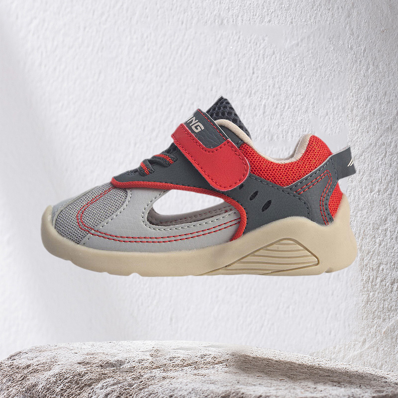 李宁童鞋学步鞋男女童婴幼儿新款圆头鞋子低帮运动鞋YKHQ044