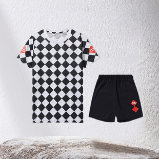 李宁童装夏款男童足球训练服队服中大童帅气比赛套装YATQ011