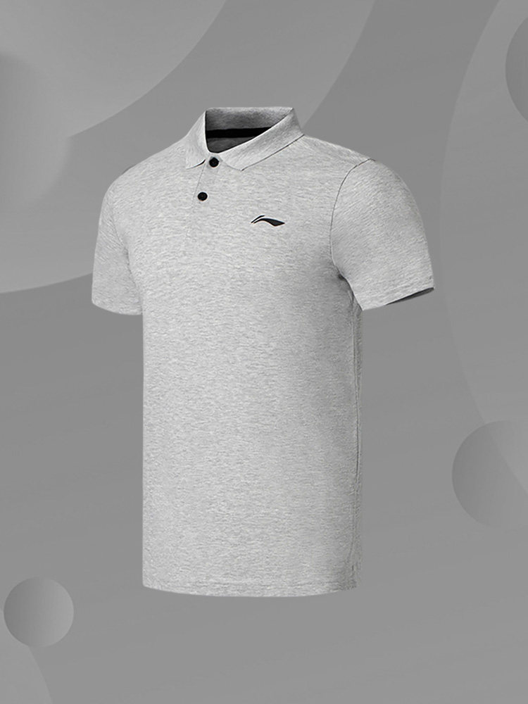 Lining/李宁正品健身系列男子休闲舒适透气运动短袖POLO衫APLS069