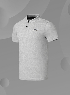 Lining/李宁正品健身系列男子休闲舒适透气运动短袖POLO衫APLS069