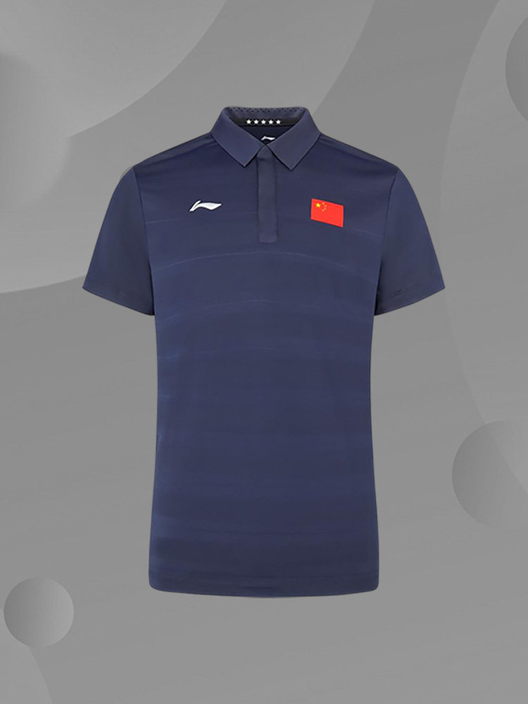 Lining/李宁正品男子训练运动透气舒适速干翻领短袖POLO衫APLS231