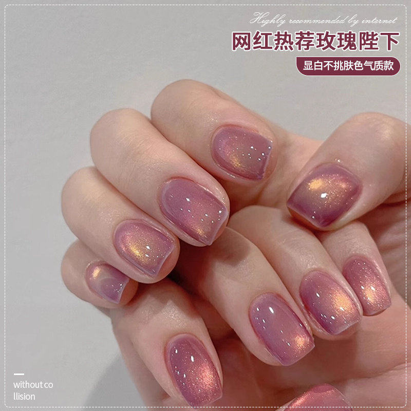 春夏爆闪小灯泡晶石玻璃珠烟花猫眼指甲油胶2026年新款美甲店专用