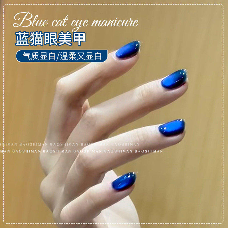 蓝猫眼美甲指甲油胶2026年春夏爆品小红书推荐美甲油胶美甲店专用