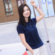 新款 修身 打底短袖 2026春季 女T恤上衣绣花圆领短款 百搭含棉