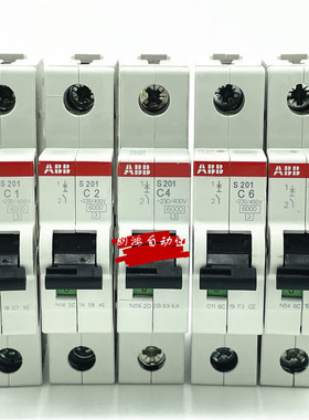 正品ABB微型断路器 S201-C1 C2 C3 C4 C10 C16 C20 C32 63A