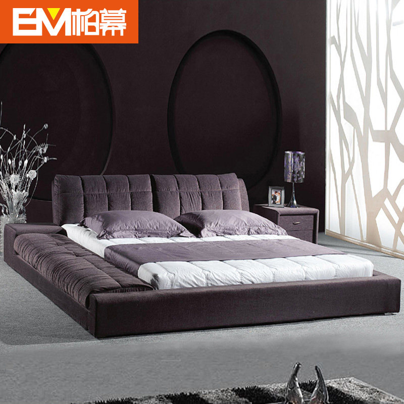 柏幕 北歐簡約時尚休閑日式榻榻米1.8米婚床現代布藝雙人床 BMC09在類目 住宅傢俱, 牀類, 布藝牀中 - 來自Buy2taobao.com提供專業的淘寶代購服務