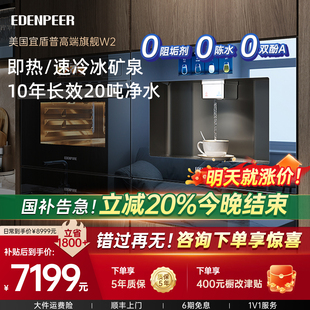 政府补贴宜盾普W2嵌入式 直饮机家用0阻垢剂净水器冰热矿泉净饮机