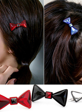 AngelRena发饰头饰正品闪亮小蝴蝶结小发夹边夹刘海夹G4