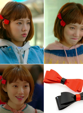 AngelRena韩国进口发饰明星同款淑女蝴蝶结发夹顶夹横夹弹簧夹G5