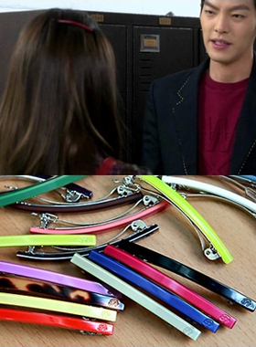 Angelrena正品 韩国进口发饰 百搭基本一字型发夹横夹弹簧夹 F2