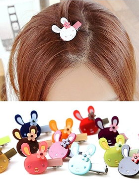 Angelrena正品 韩国进口饰品 可爱小兔子发夹边夹刘海夹F2