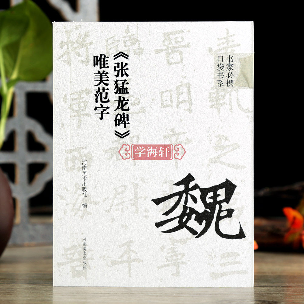 学海轩魏碑张猛龙碑唯美范字书家口袋书91个范字练习部分字附视频示范检字表繁简旁注楷书毛笔书法字帖