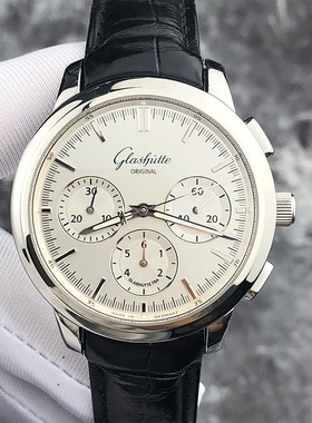 【众奢行二手】Glashutte格拉苏蒂议员系列计时自动机械男表