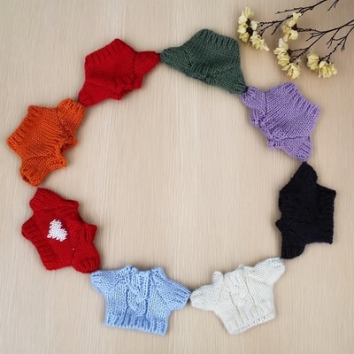 10cm棉花娃娃毛衣可爱百搭