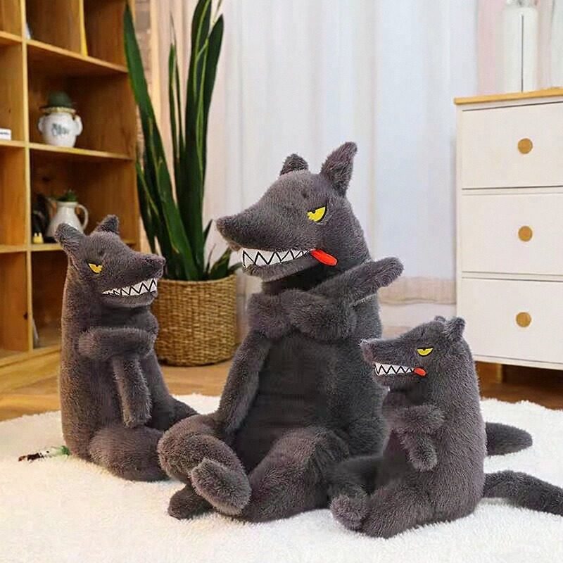 仿真搞怪大狼公仔毛绒玩具礼物