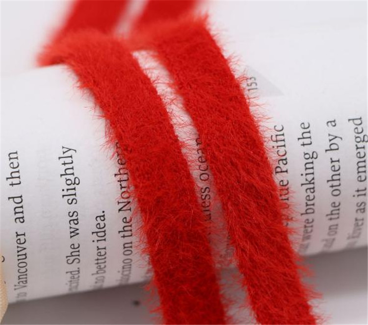 秋冬新款1厘米宽度仿水貂绒腰带