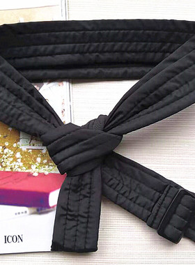 冬季YU绒服女士腰带 轻薄羽绒面料车线款时尚带子打结绑带1米7长