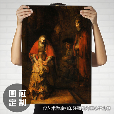 荷兰艺术家复古装饰画画芯