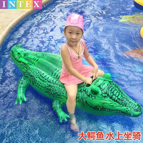 intex加厚大浮力动物游泳玩具