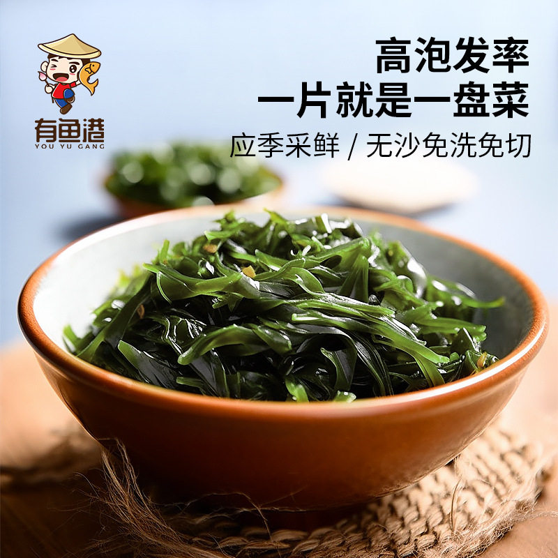 现货精品烘干压缩海带丝16g/袋圆饼免切食品干货火锅干海带批-发