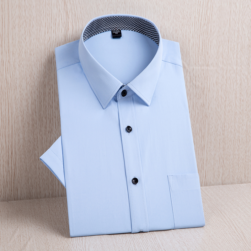 春秋韩版修身工作服定做男士衬衫