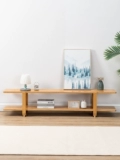Телевизионный шкаф Комбинация журнального столика Современная минималистская экономика Домашняя гостиная спальня телевизионный шкаф небольшая квартира бамбука бамбука