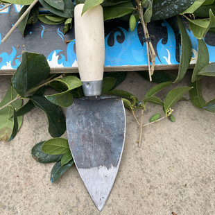 纯手工锻打种花种菜小铲子家用小锄头挖土移栽松土工具挖野菜栽花