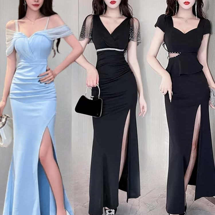 晚礼服女夜场KTV佳丽长裙工作服