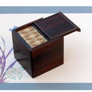 红木大叶紫檀榫卯首饰收纳盒珠宝玉器纪念币收藏盒文玩手把件木盒
