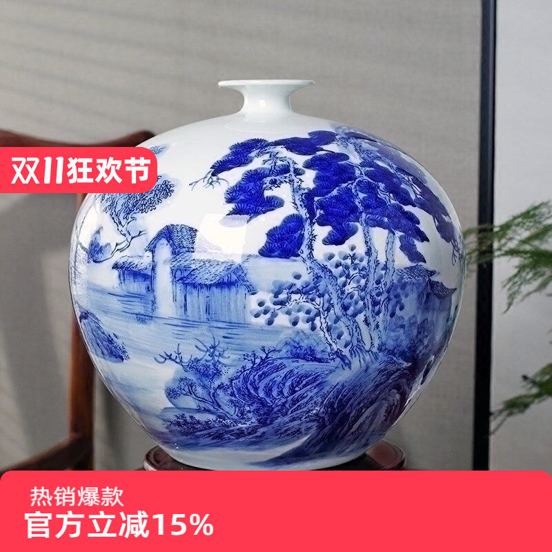 景德镇新中式风家居客厅工艺品