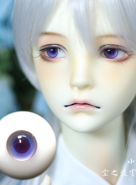 39包邮现货bjd sd玻璃眼珠 紫瞳蓝紫6mm 12 14 16mm小虹膜346分叔