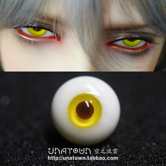 玻璃眼珠小虹膜bjd14mm图片
