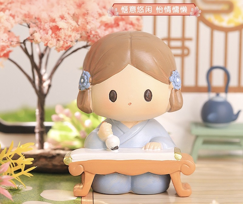 可爱古风汉服唐小君桌面摆件
