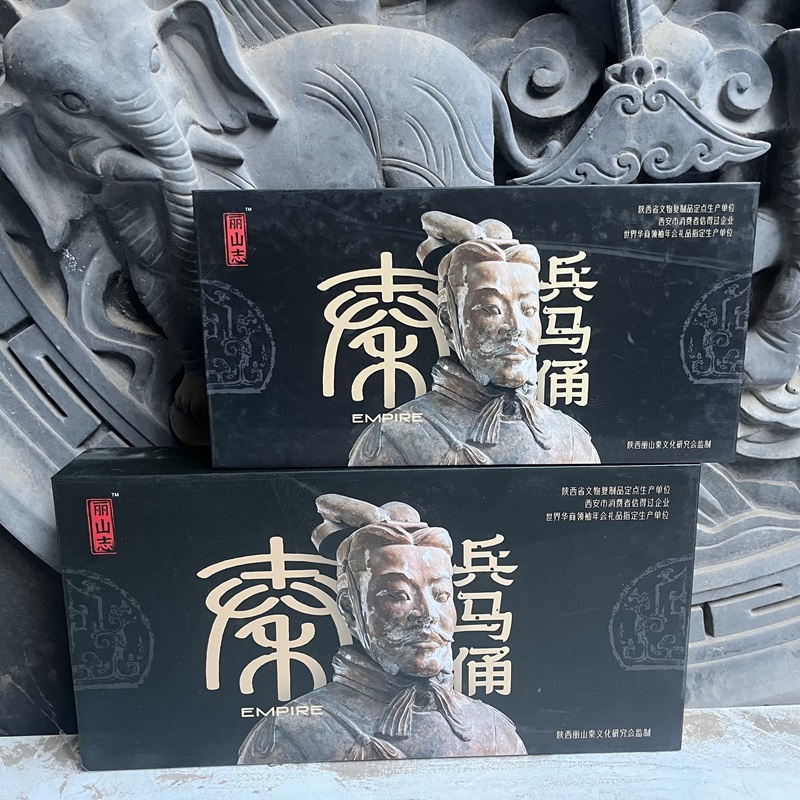 兵马俑摆件礼盒陶土陶俑