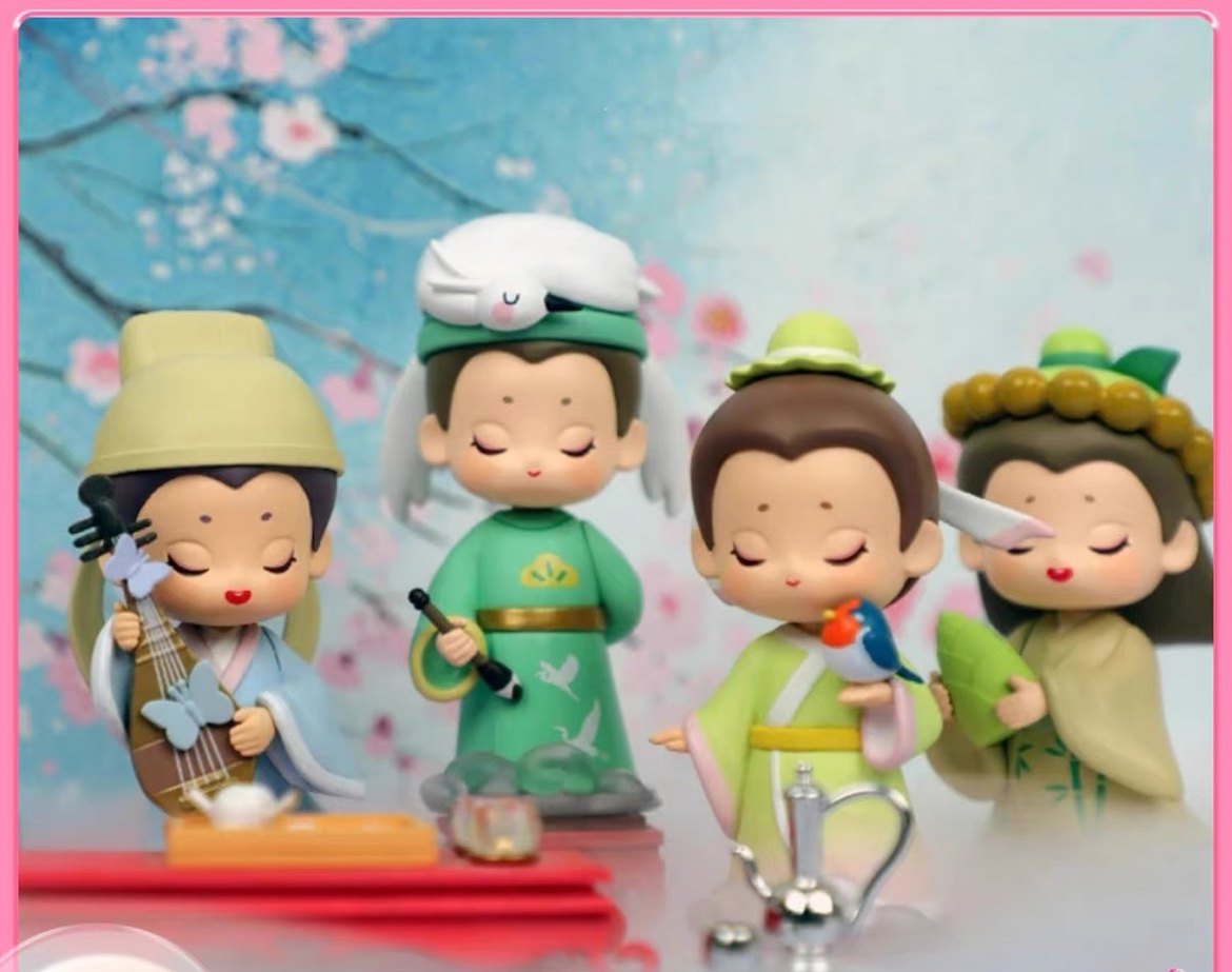 大唐不夜城诗仙盲盒礼物小摆件