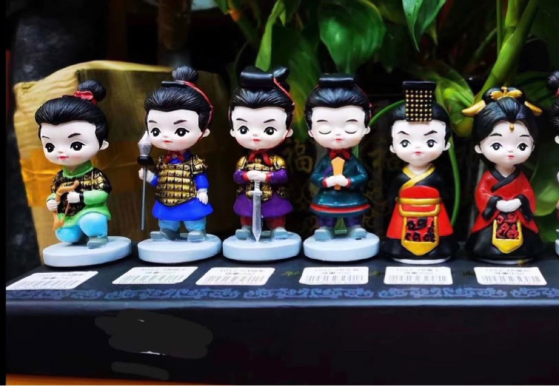 寻秦小记西安兵马俑摆件可爱饰品