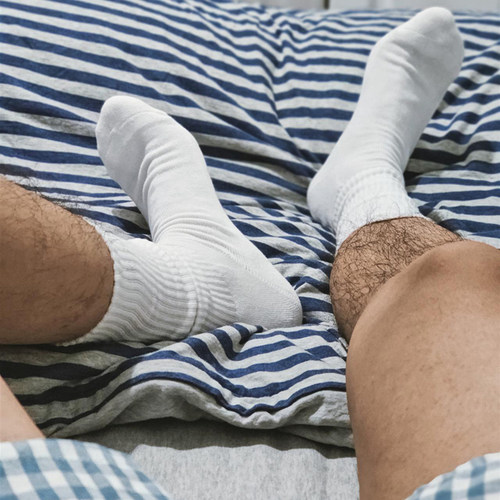 百搭中筒纯色运动吸汗毛巾袜