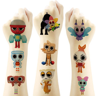 Dandy\'s World丹迪的世界游戏纹身贴纸20张卡通纹身水转印防水贴