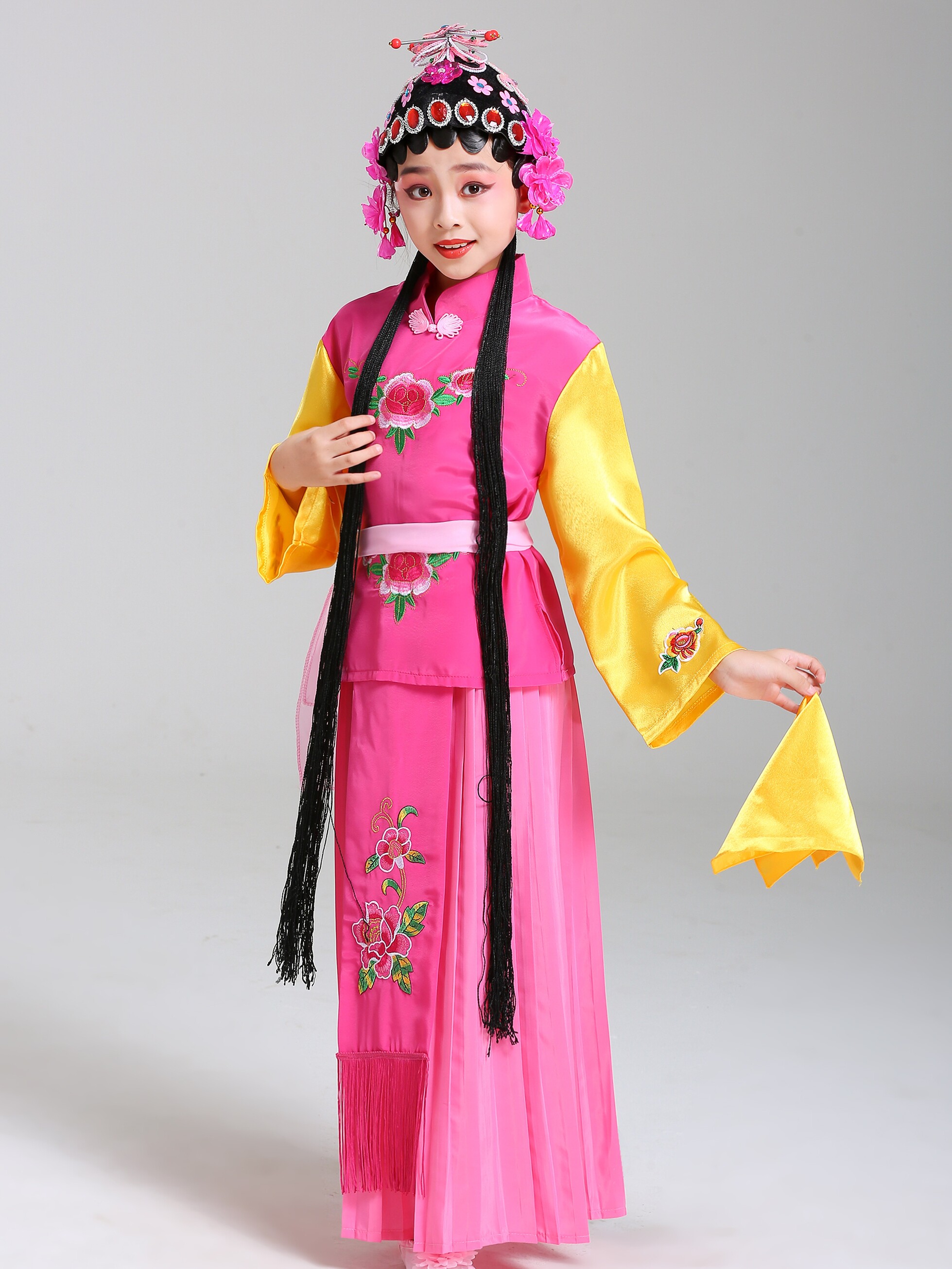 儿童俏花旦风京剧小红娘戏剧服装