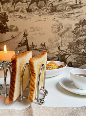 OLI不锈钢吐司架拍照凹造型神器