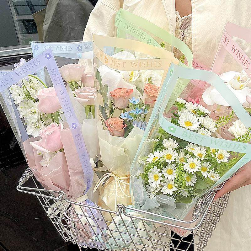 批发价 花束包装甜蜜英文花束多支袋透明diy摆摊鲜花包装材料花艺,鲜花速递/花卉仿真/绿植园艺,花艺包装纸,淘宝优惠券,粉丝福利购,淘宝优惠卷